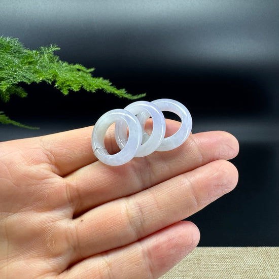 RealJade® Burmese Milky Lavender Traditional Jadeite Jade Ring