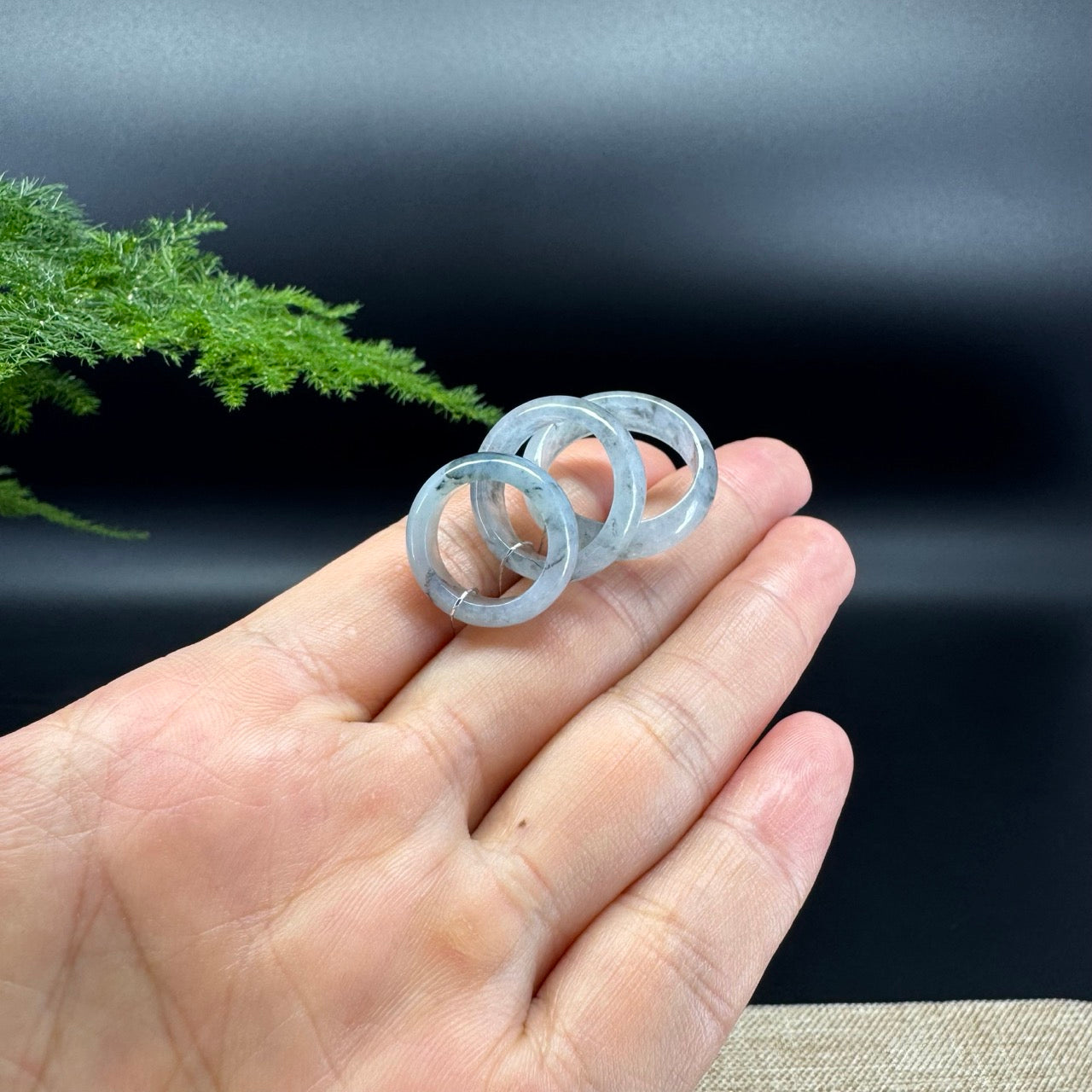 RealJade® Burmese Icy Wuji Traditional Jadeite Jade Ring