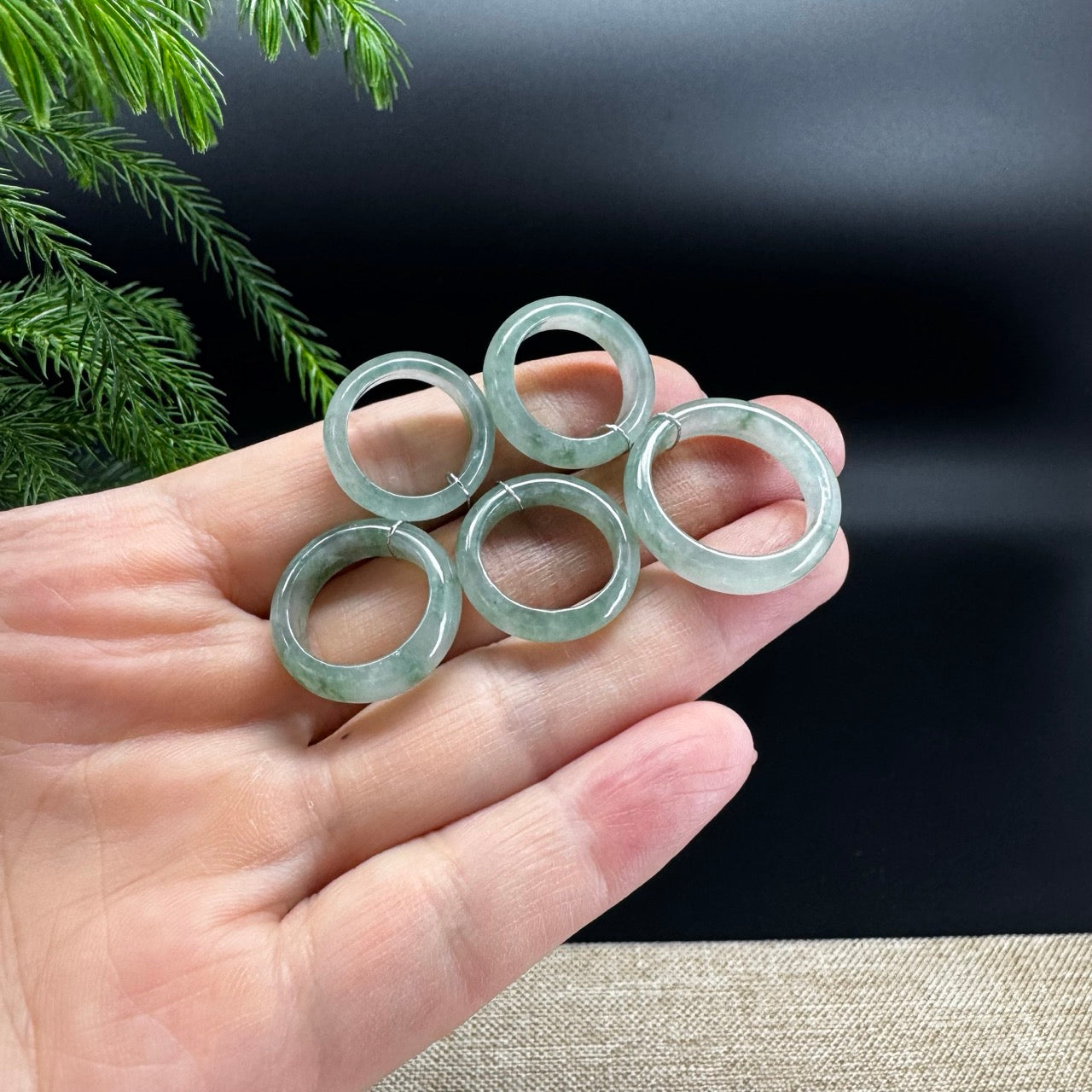 RealJade® Burmese Blue Green Traditional Jadeite Jade Ring