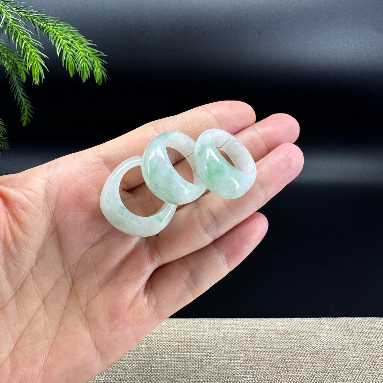 RealJade® Burmese Light Green Traditional Jadeite Jade Ring