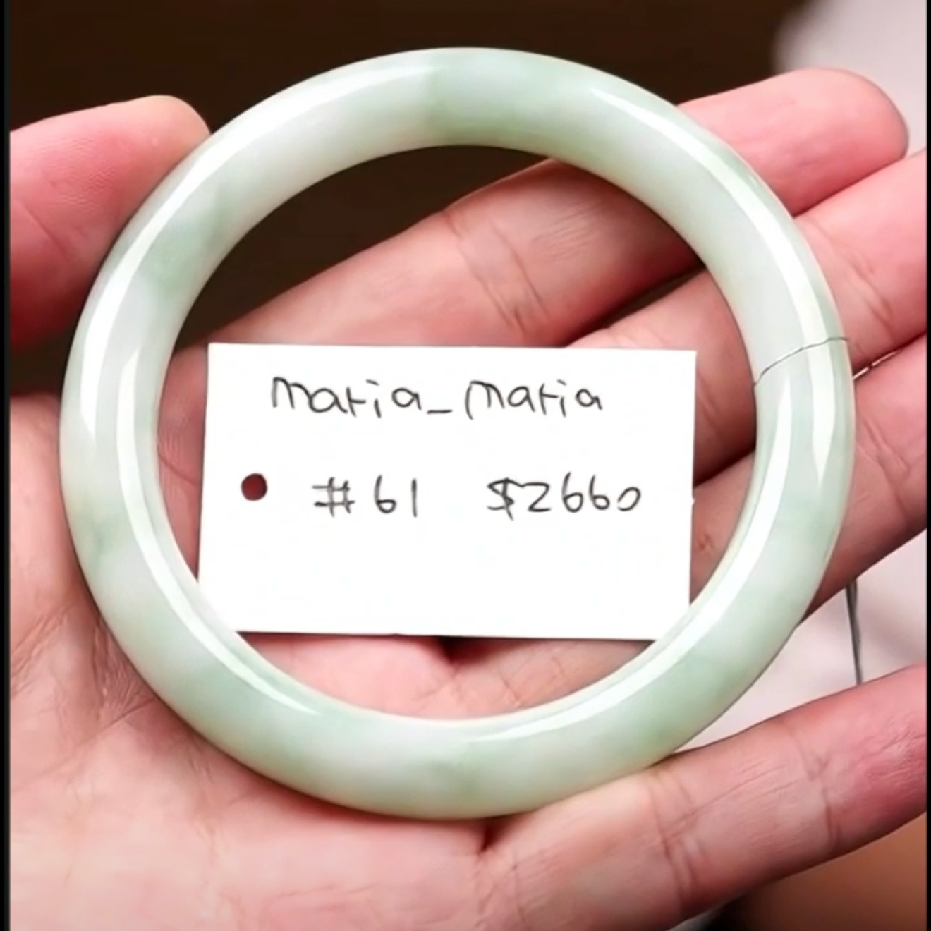 Live "Natural Green Jadeite Jade Bangle" (Live Pick) (08/09/25)