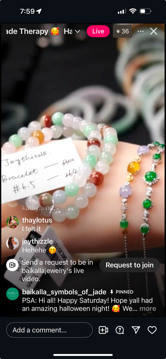 "Live" 18kw Gold Natural Icy Multi Color Jadeite Jade Link Bracelet with Natural Diamonds