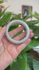 RealJade® Co. RealJade® Co. "Classic Bangle" White Natural Burmese Jadeite Jade Bangle (55.50 mm) T184