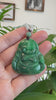 RealJade® Co. "Goddess of Compassion" Genuine Burmese Jadeite Jade Happy Buddha Pendant