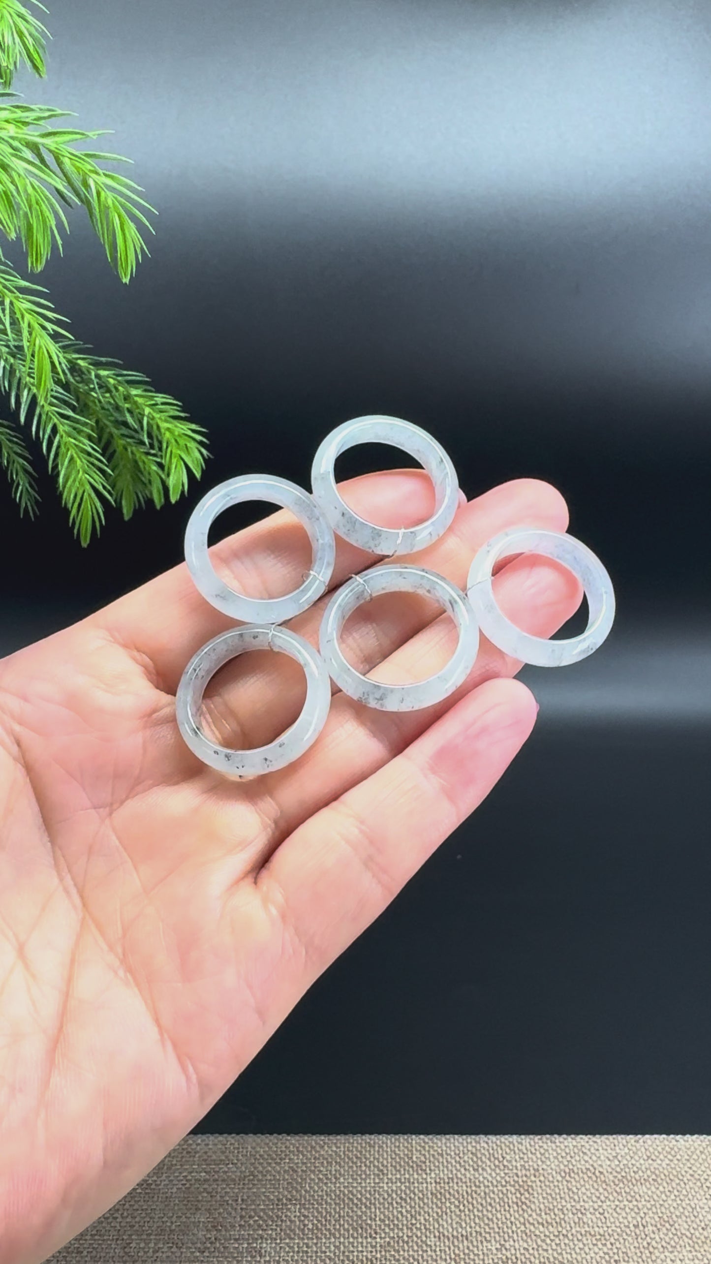 RealJade® Burmese Icy Wuji Traditional Jadeite Jade Ring