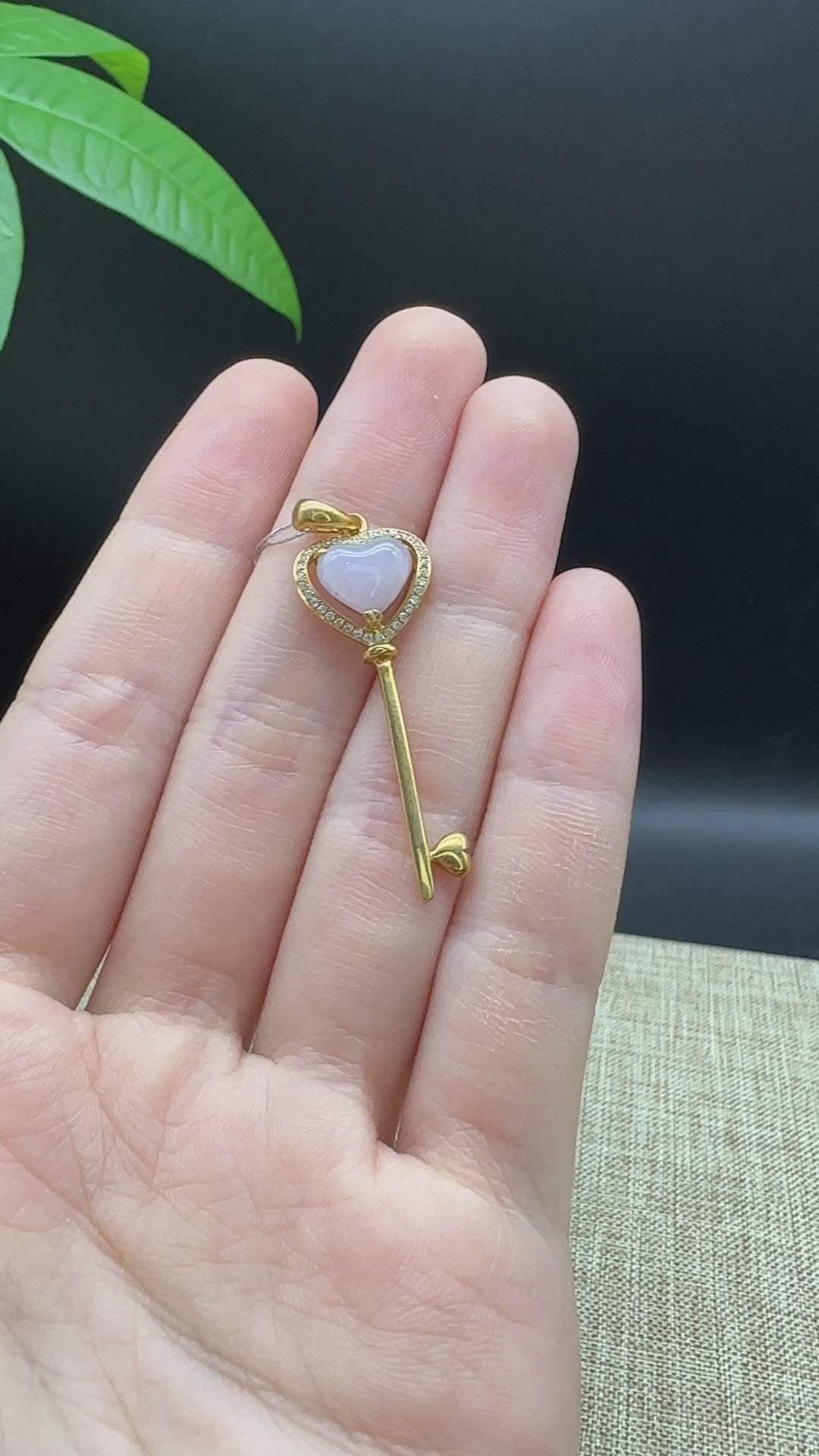 Heart of Gold Key Ring