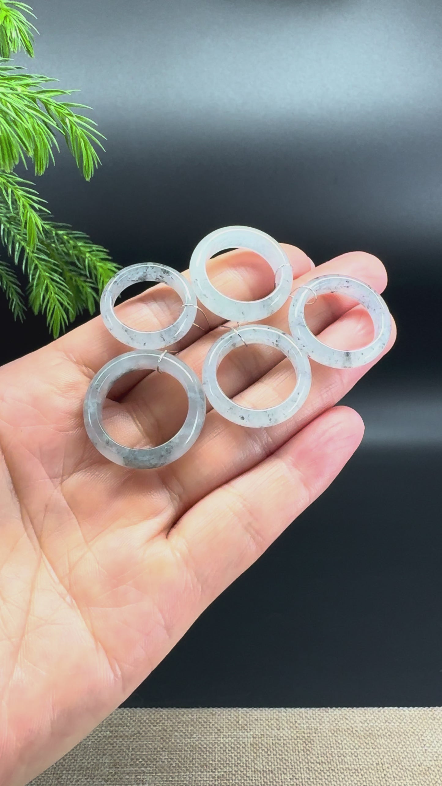 Load and play video in Gallery viewer, RealJade® Burmese Icy Wuji Traditional Jadeite Jade Ring

