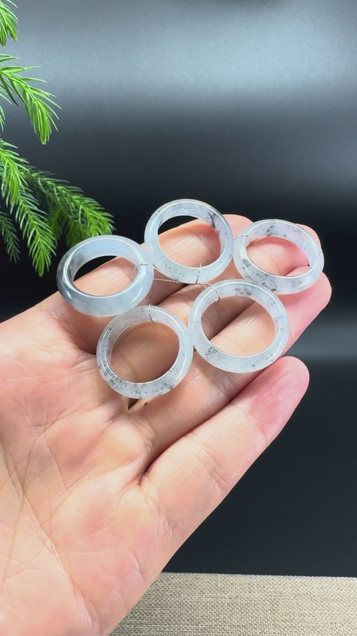 Load and play video in Gallery viewer, RealJade® Burmese Icy Wuji Traditional Jadeite Jade Ring
