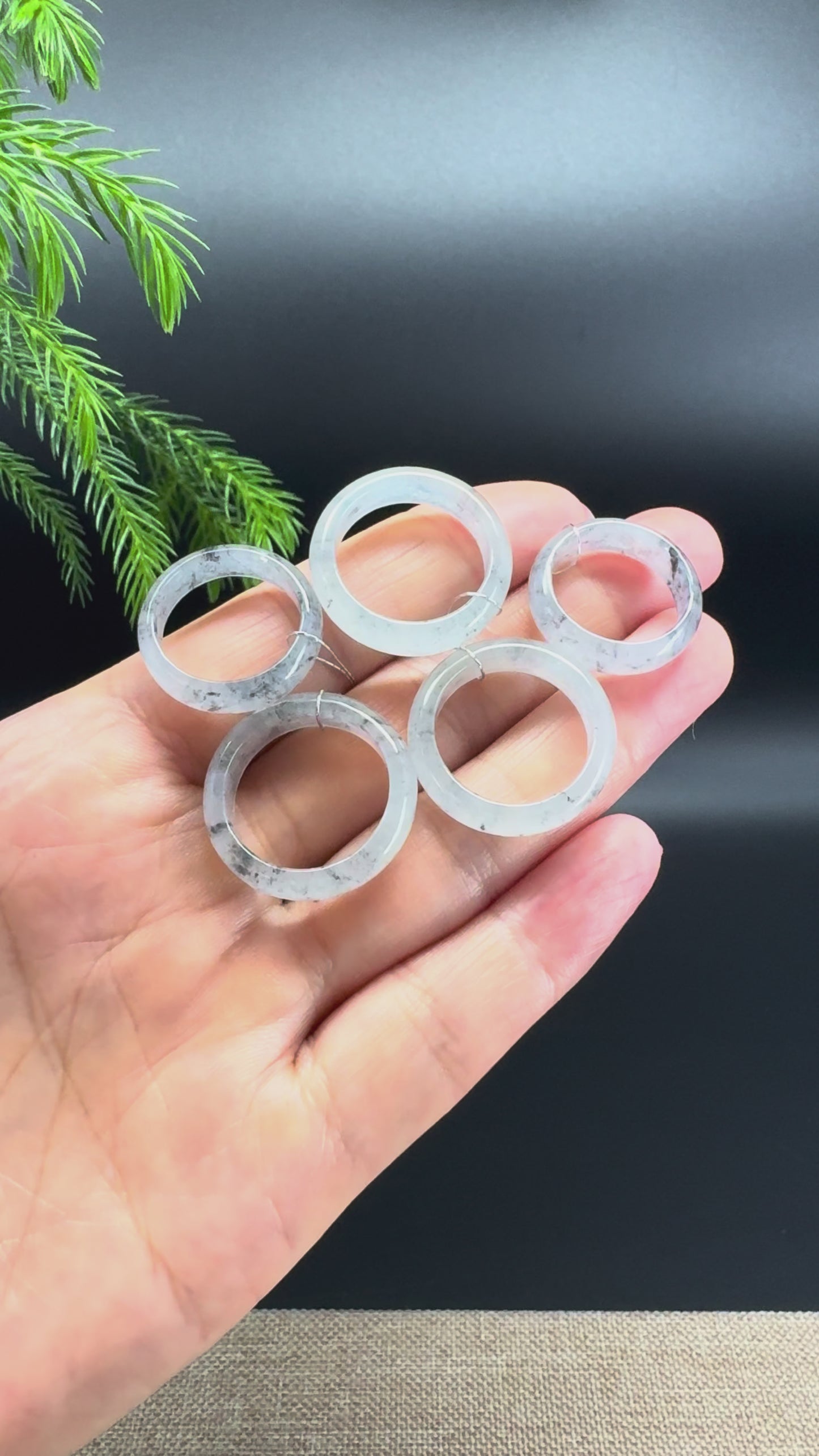 RealJade® Burmese Icy Wuji Traditional Jadeite Jade Ring