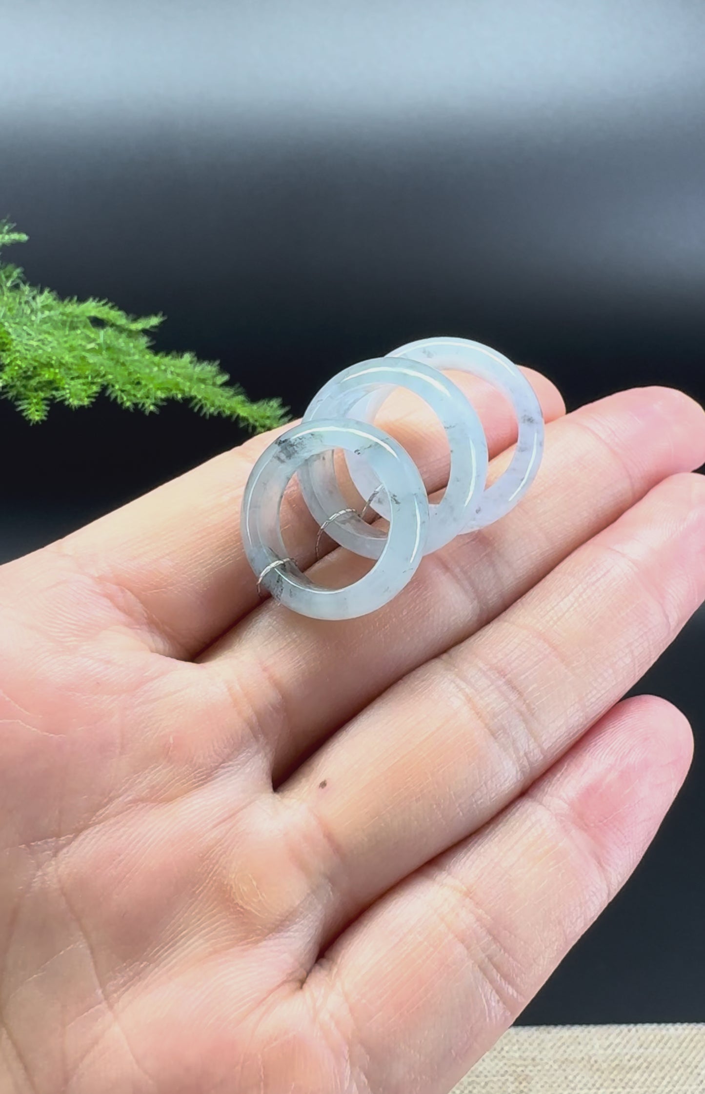 Load and play video in Gallery viewer, RealJade® Burmese Icy Wuji Traditional Jadeite Jade Ring
