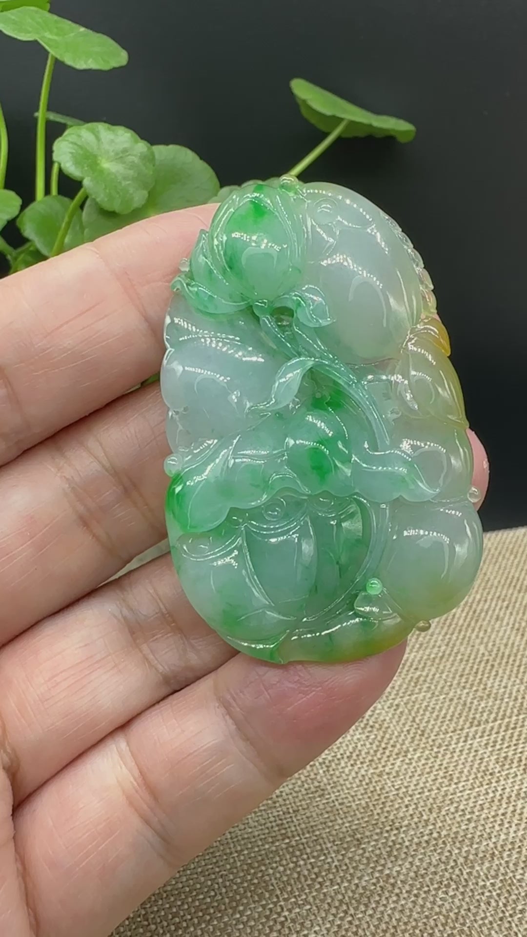 Load and play video in Gallery viewer, RealJade® High-End Jadeite Jade Fish Pendant Necklace ( Collectibles )
