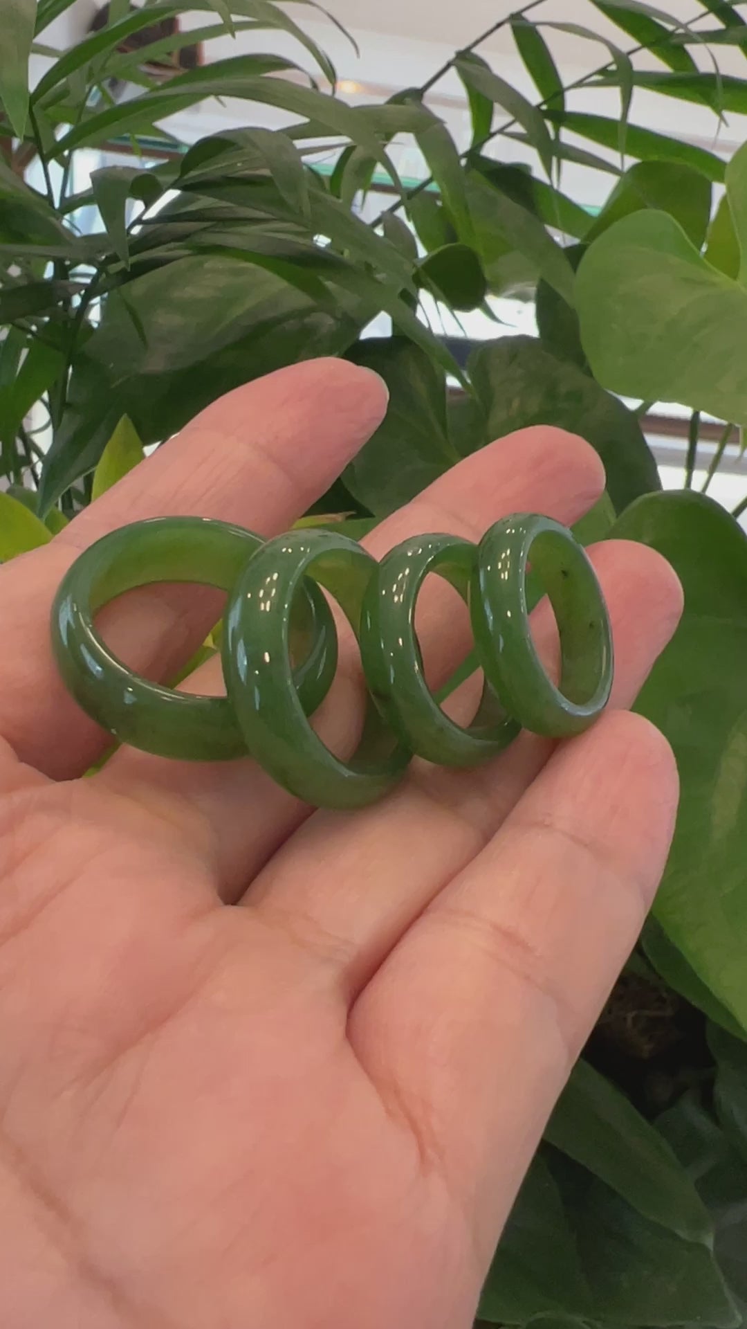 Load and play video in Gallery viewer, RealJade® &amp;quot;Origin&amp;quot; Traditional Genuine Nephrite Green Jade Ring
