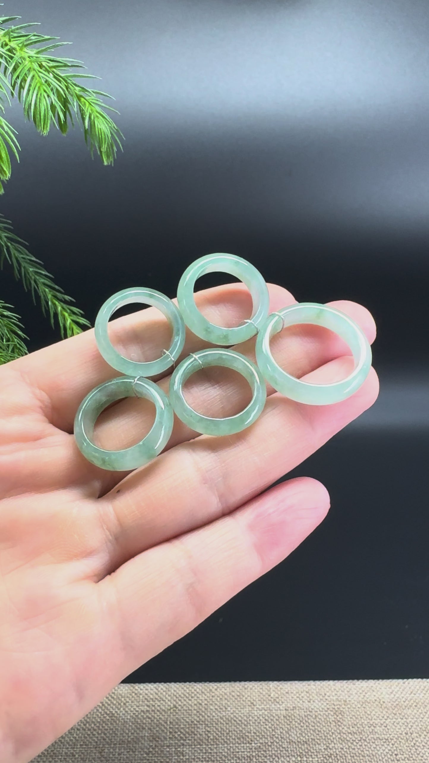 Load and play video in Gallery viewer, RealJade® Burmese Blue Green Traditional Jadeite Jade Ring
