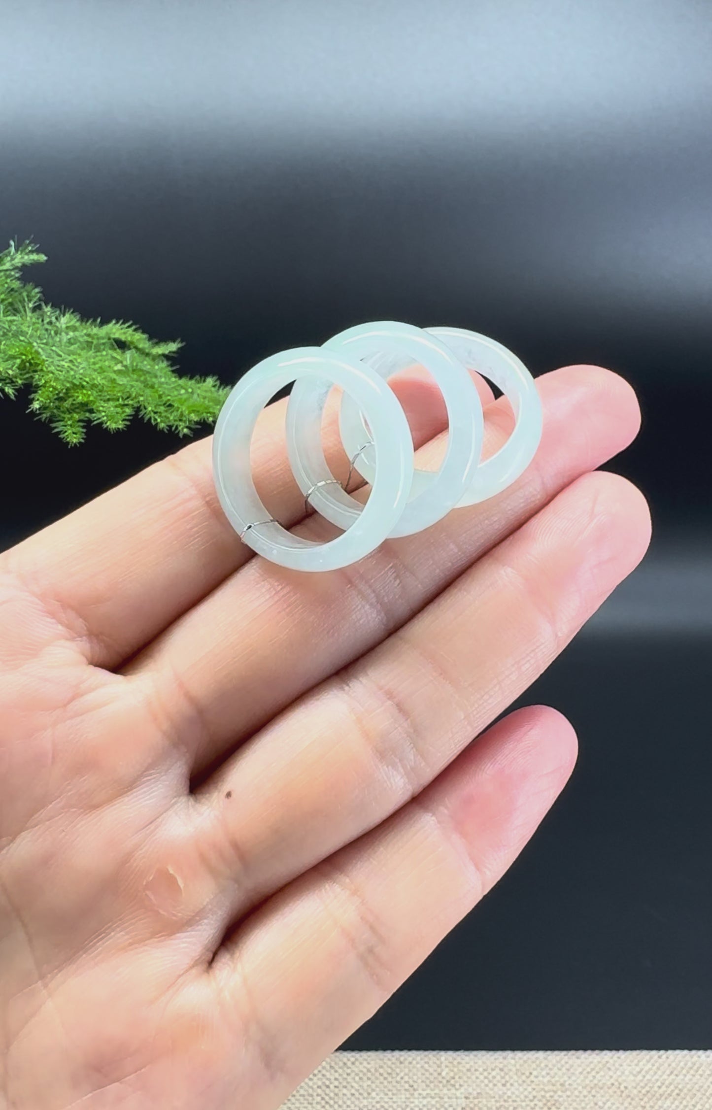 Load and play video in Gallery viewer, RealJade® Burmese Icy Traditional Jadeite Jade Ring
