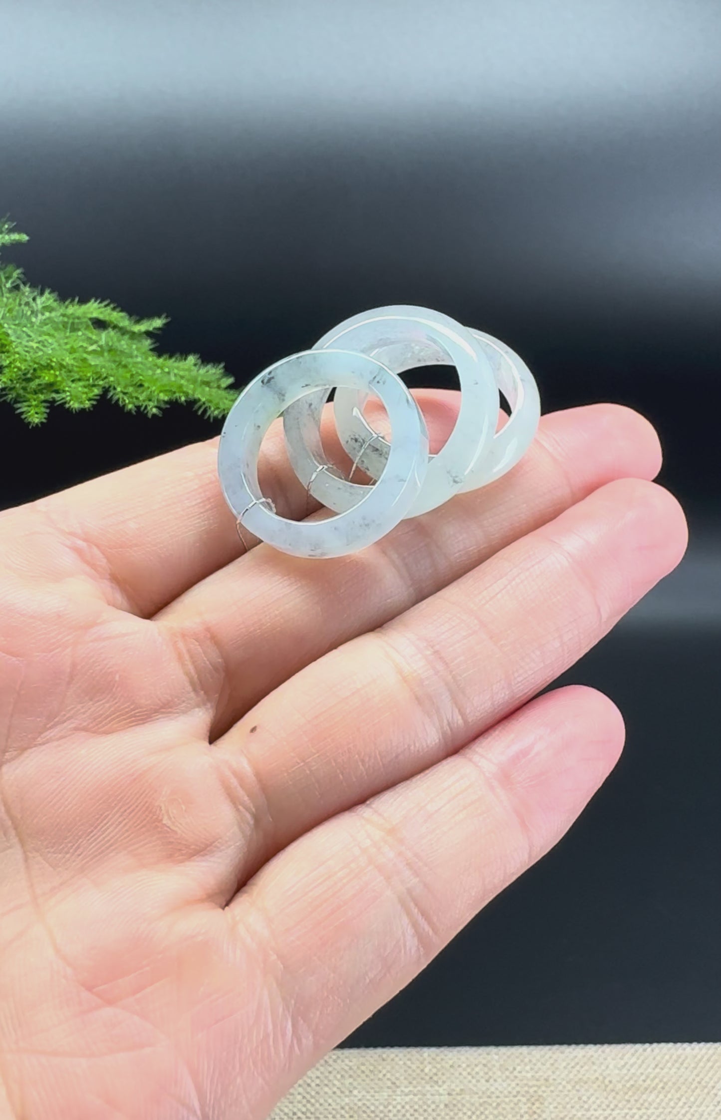 RealJade® Burmese Icy Wuji Traditional Jadeite Jade Ring