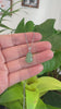 RealJade® Co. Natural Green Jadeite Jade "Magic Bottle Gourd" Hulu Necklace With 14k White Gold Diamond Bail