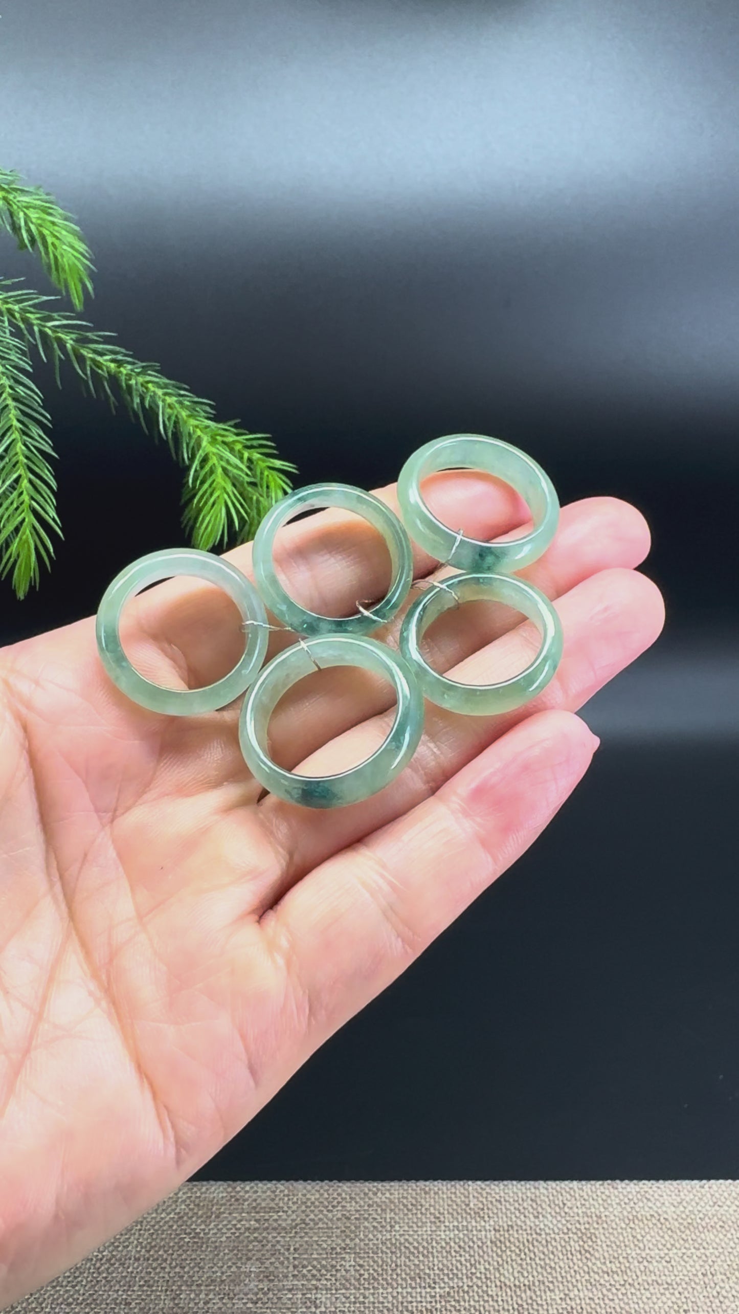 Load and play video in Gallery viewer, RealJade® Burmese Icy Oil Green Traditional Jadeite Jade Ring
