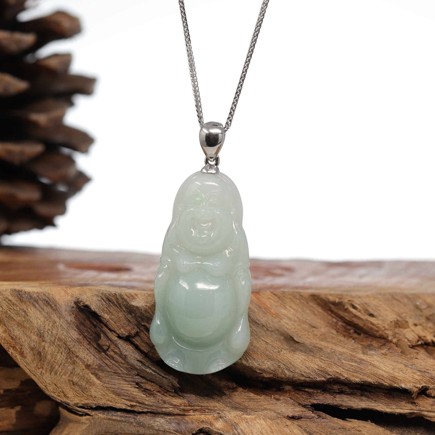 Jade Buddha Pendant Necklace W/ 18K Gold Plated Crystal Charm Jewelry Chain  Hip Hop Style - Etsy | Buddha pendant necklace, Buddha pendant, Pearl pendant  necklace
