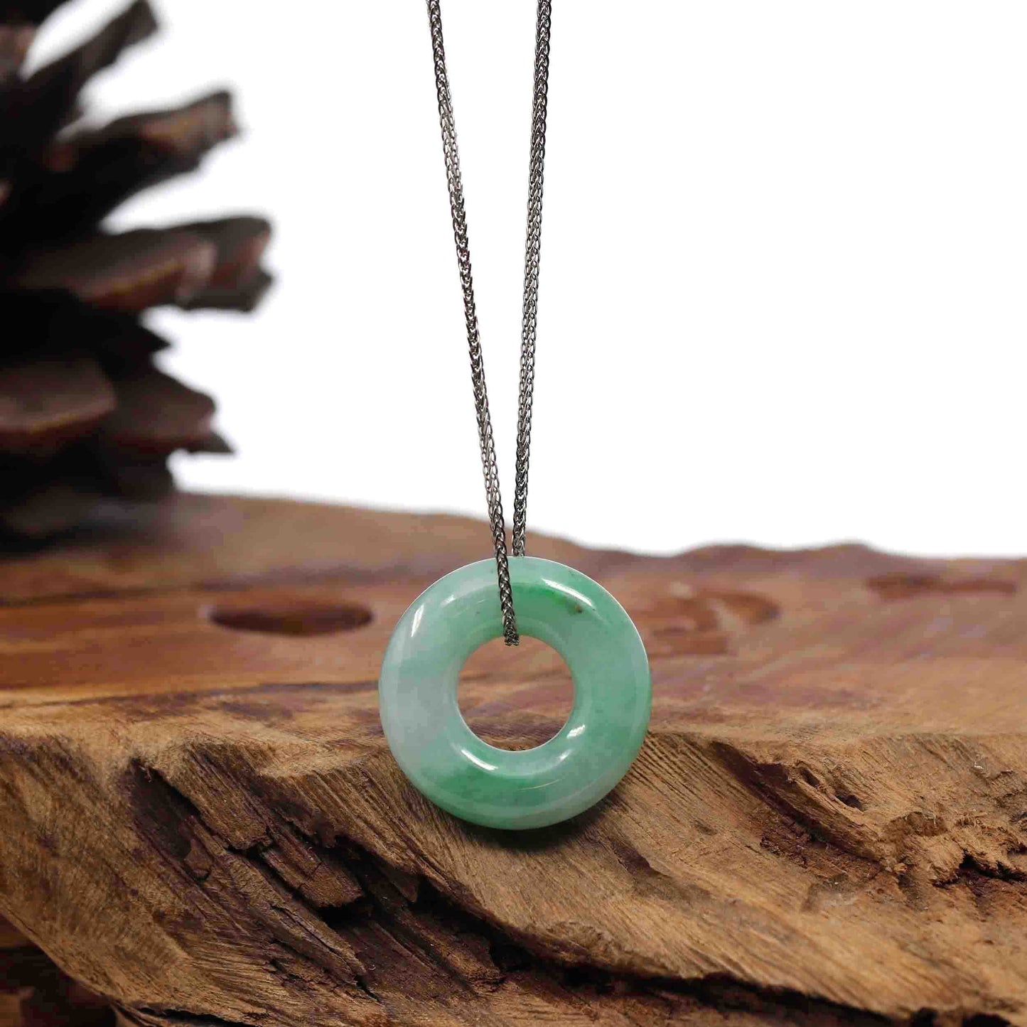 Jade Green Resin Pendant Necklace | Classy Men Collection