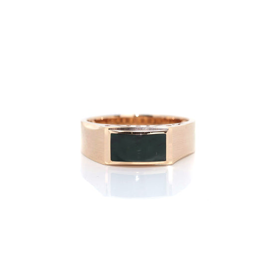 RealJade Co.® Genuine Burmese Green Jadeite Jade Ring For Men For Women-RealJade Co.® Happy Valley Oregon