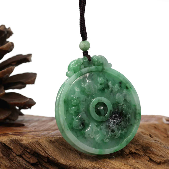 Natural Hetian Jade Zodiac Dragon Pendant Green Jade Dragon Brand Men's  Jade Necklace Hand-carved Fashion Jewelry Lucky Charms - AliExpress