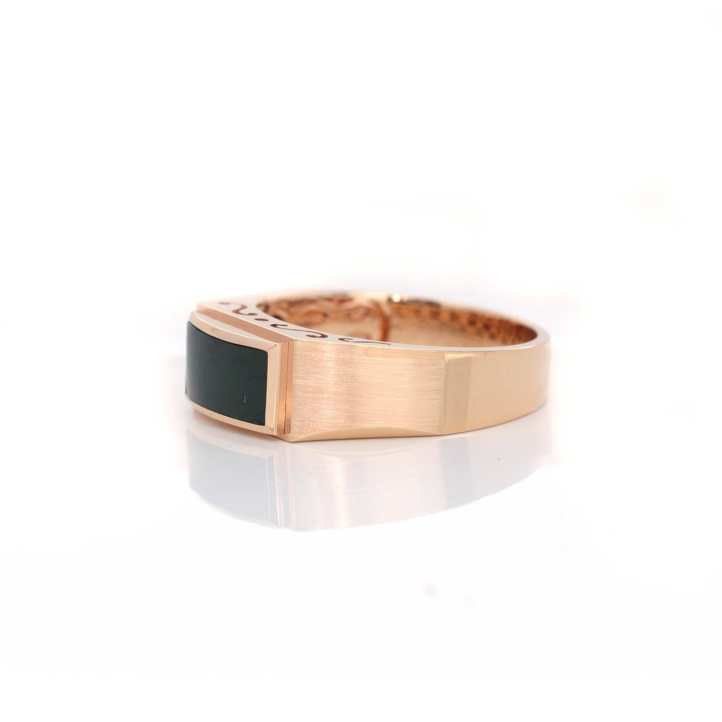 RealJade Co.® Genuine Burmese Green Jadeite Jade Ring For Men For Women-RealJade Co.® Happy Valley Oregon