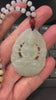 RealJade® "Goddess of Compassion: Guan Yin" Genuine HeTian White Nephrite Jade GuanYin Carving Pendant Necklace