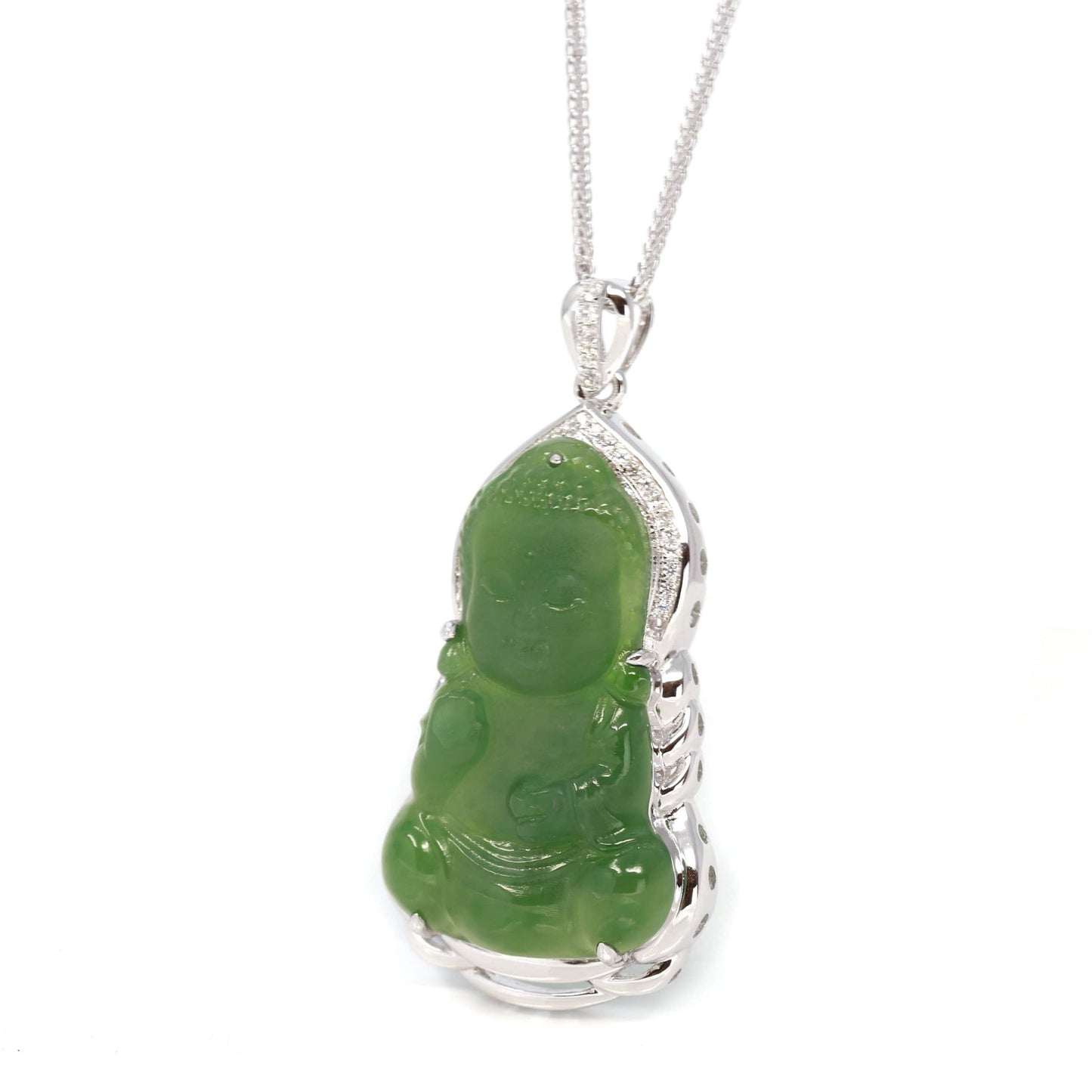 Balance” Green Jade, Nephrite Pendant Gift for Women – Large – Crystal  boutique