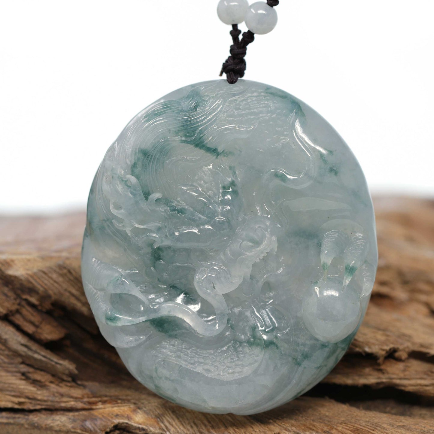 Amazon.com: QIANXU Jade Necklace for Men Amulet Jadeite Pendant for Men  Crystal Protection Emerald Pixiu Jewlery Adjustable Rope : Handmade Products
