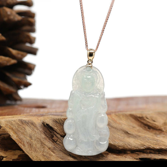 Load image into Gallery viewer, Ice-Guan-Yin-Necklace-RealJade-Jewelry-Happy-Valley-Oregon-97086-7
