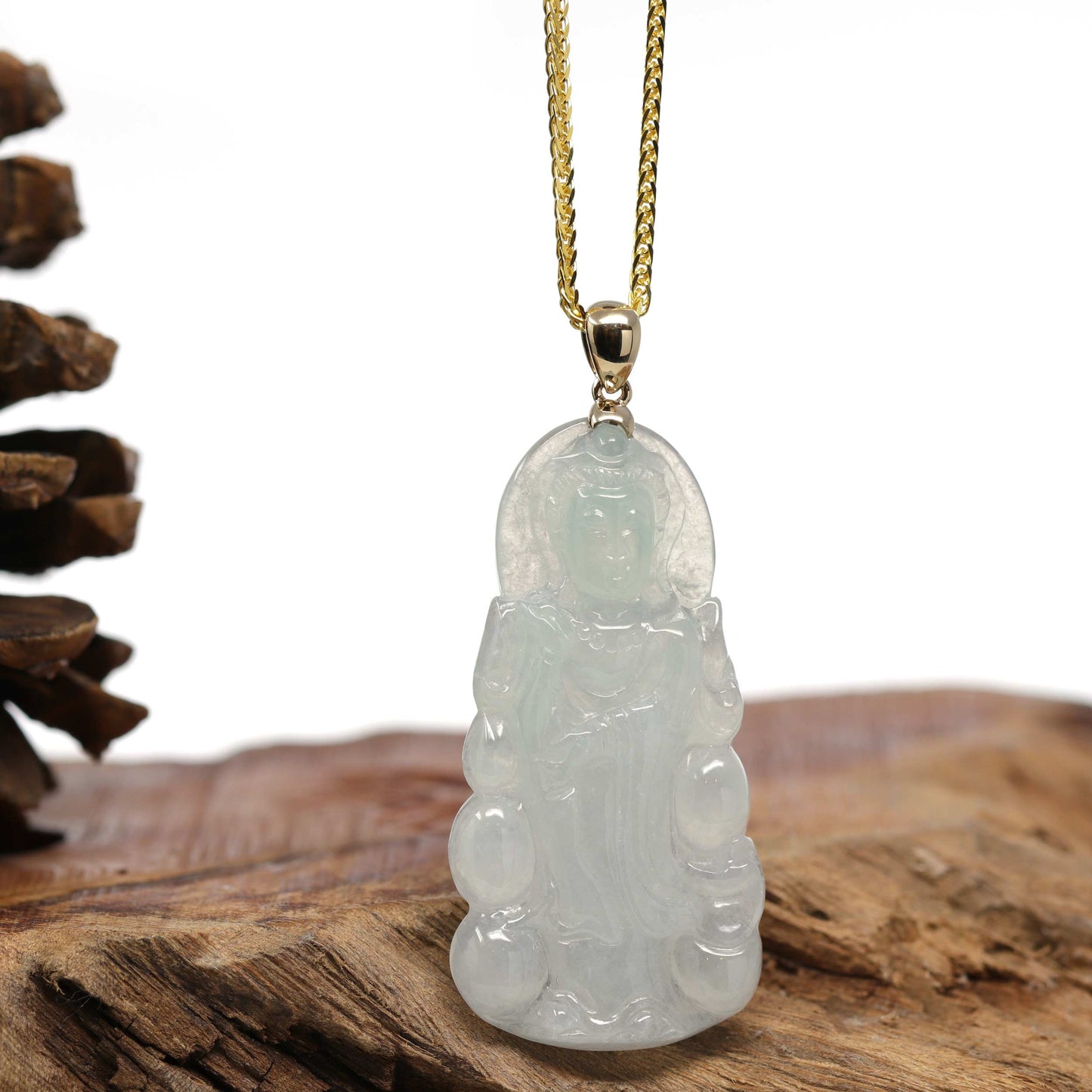 Load image into Gallery viewer, Ice-Guan-Yin-Necklace-RealJade-Jewelry-Happy-Valley-Oregon-97086-4
