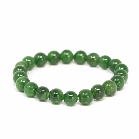 Load image into Gallery viewer, RealJade™ &amp;quot;Classic Bangle&amp;quot; Genuine Burmese High Quality Apple Green Jadeite Jade Bangle Bracelet (53.4mm) #539

