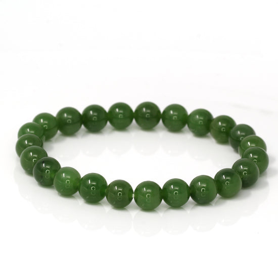 Load image into Gallery viewer, RealJade™ &amp;quot;Classic Bangle&amp;quot; Genuine Burmese High Quality Apple Green Jadeite Jade Bangle Bracelet (53.4mm) #545
