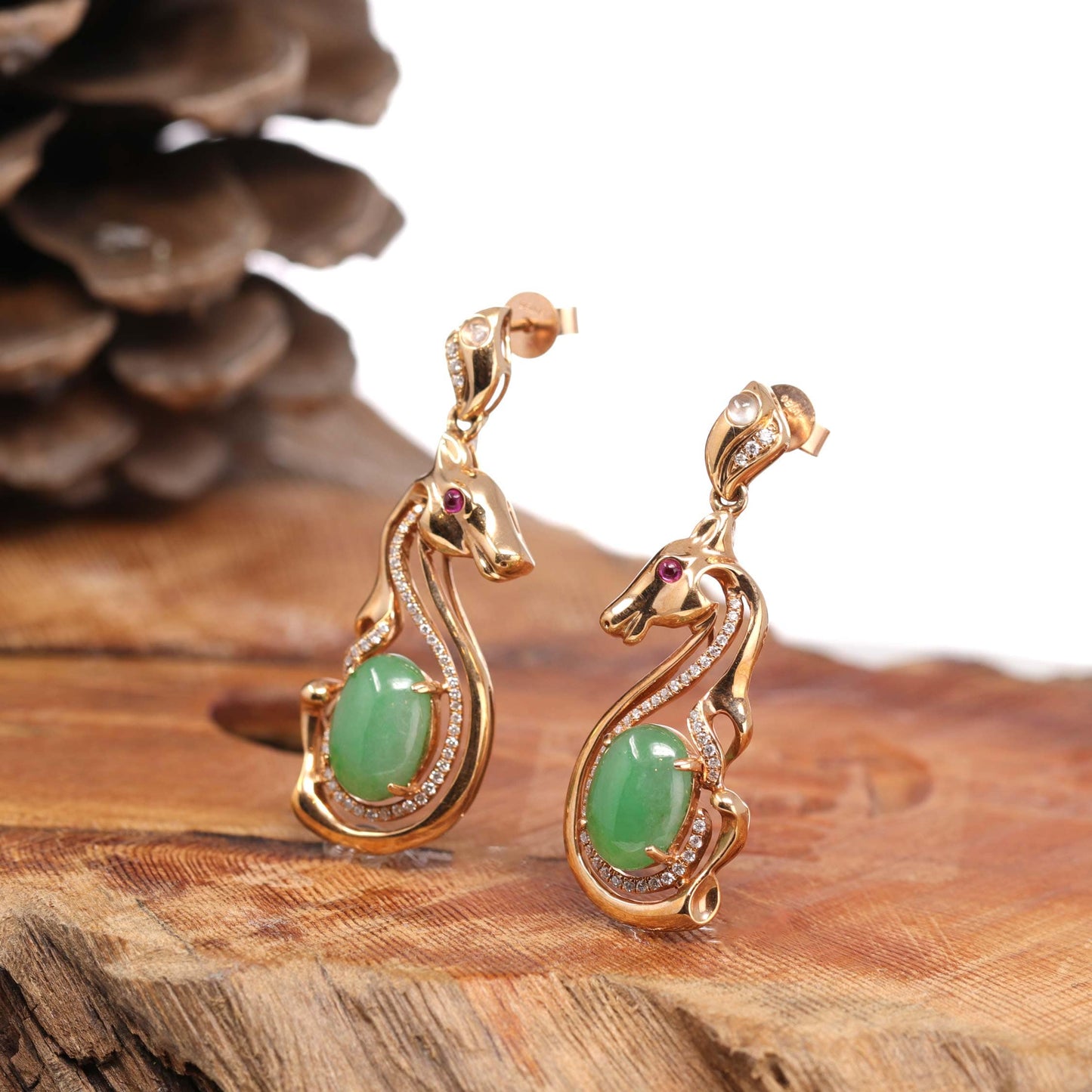 Green Onyx Sterling silver gemstone hoop earrings at 5950  Azilaa