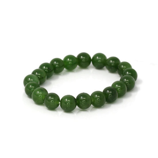 Medicine king stone bracelet 64MM Tibet dark green jade bracelet to relieve  fatigue, eliminate tension and improve sub-health - Shop setomastudio  Bracelets - Pinkoi